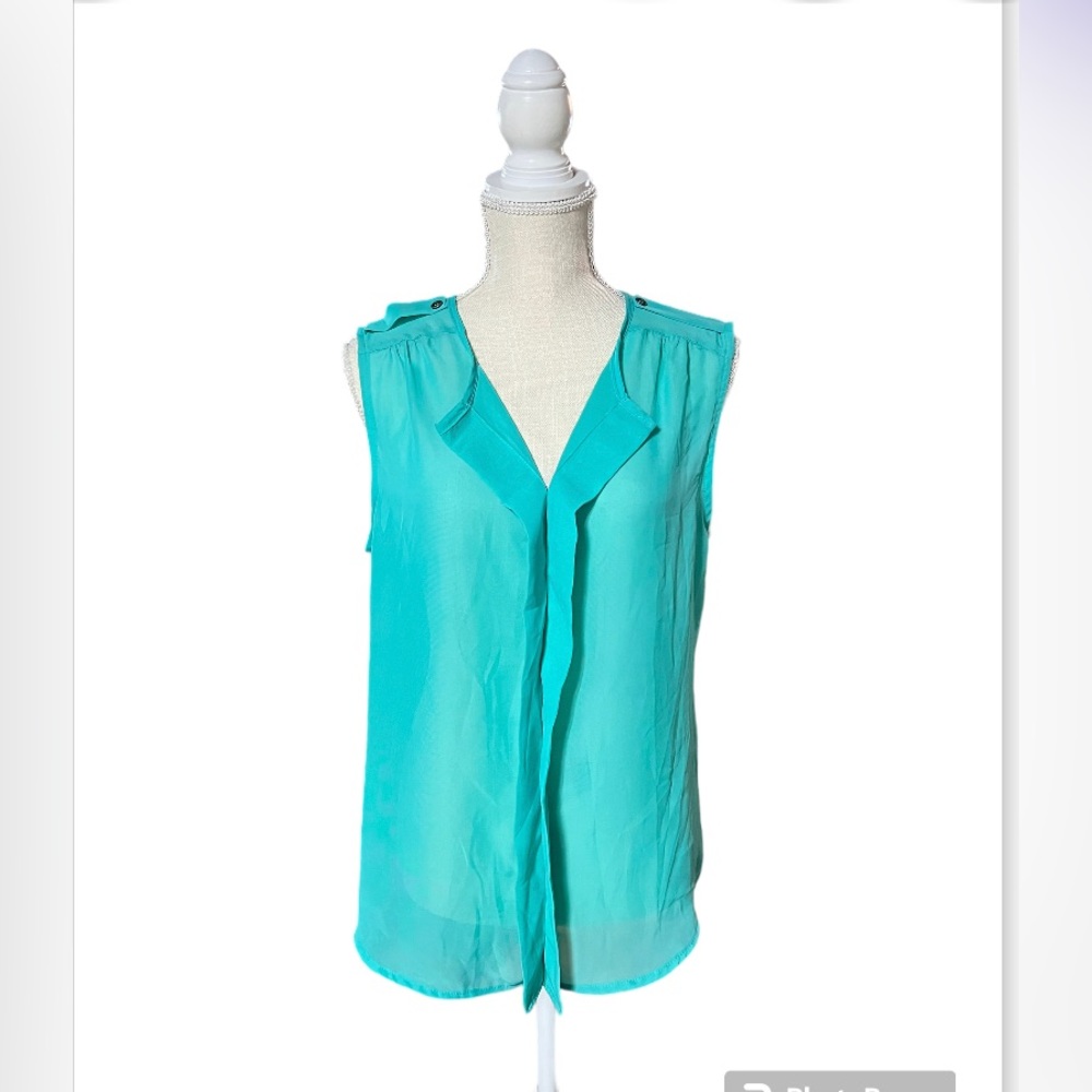 Ultra Flirt sheer sleeveless top. Size XL